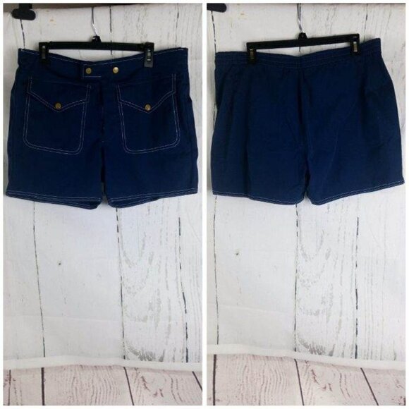 Woolf Brothers Women's Blue Shorts Size 36x5 - Picture 1 of 5